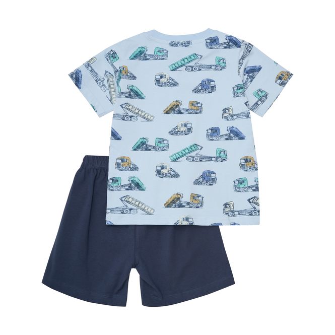 Hovedbilde Minymo T-shirt+Short Set AOP Skyway