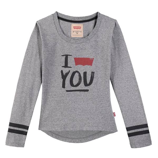 Levis Rainbow langarmet genser- grå