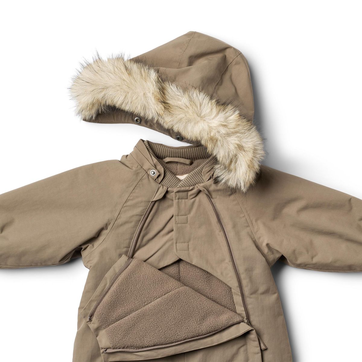Wheat Nickie Vinterdress Dry Wood