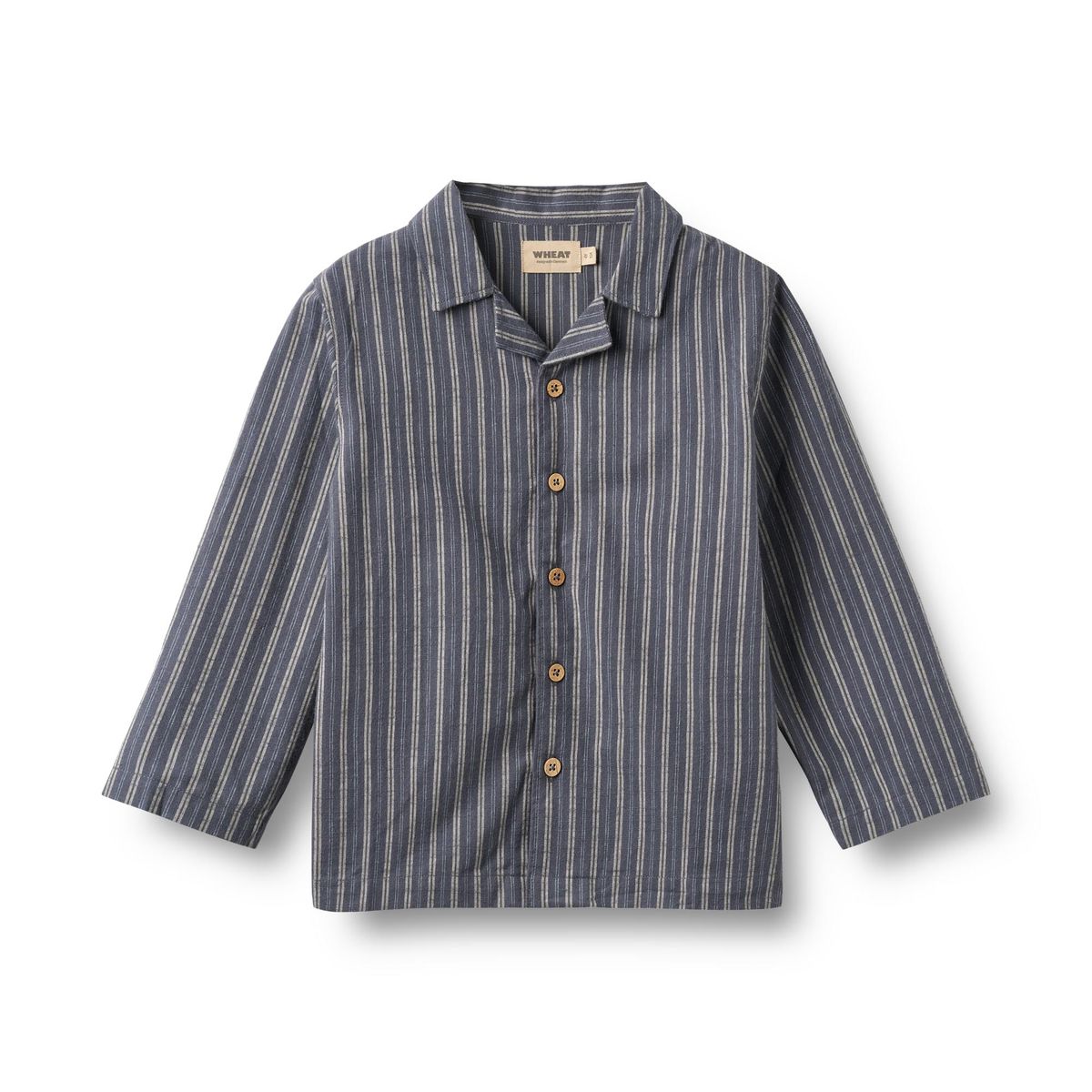Wheat Madison Pysj Blue Holiday Stripe