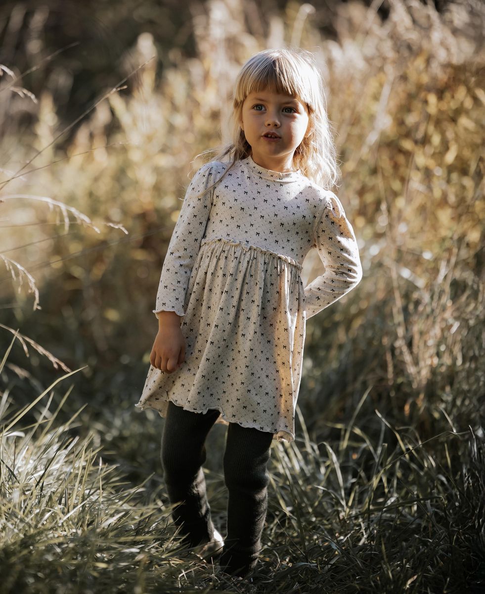 Fliink Kelly Ls Dress Jersey Sandshell Aop.