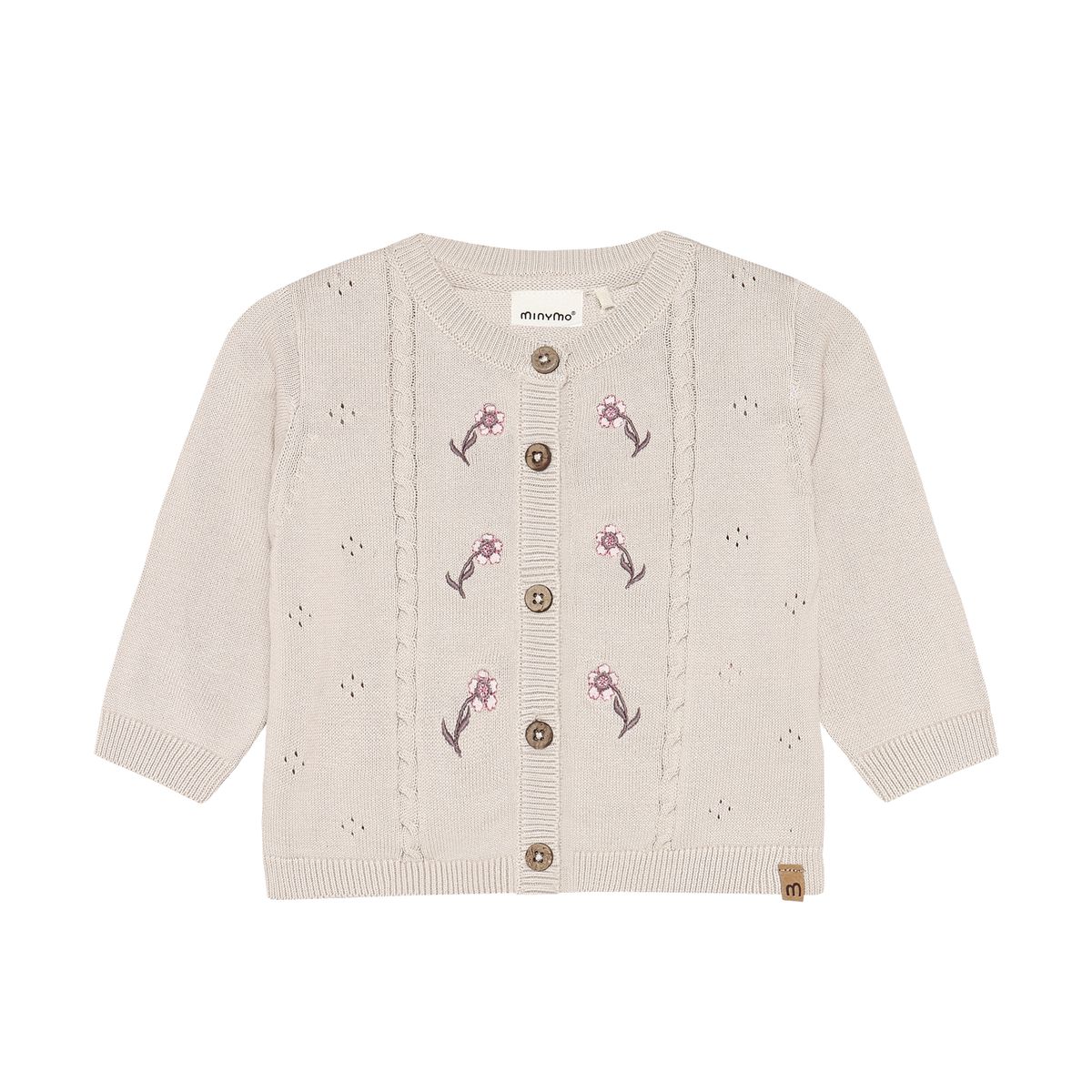 Minymo Strikket Cardigan Pink Tint