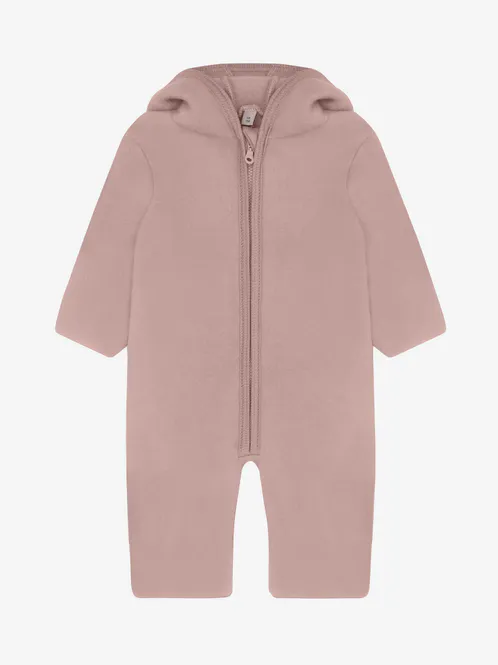 Hovedbilde HUTTEliHUT Ullfleecedress med Ører Mahogany Rose