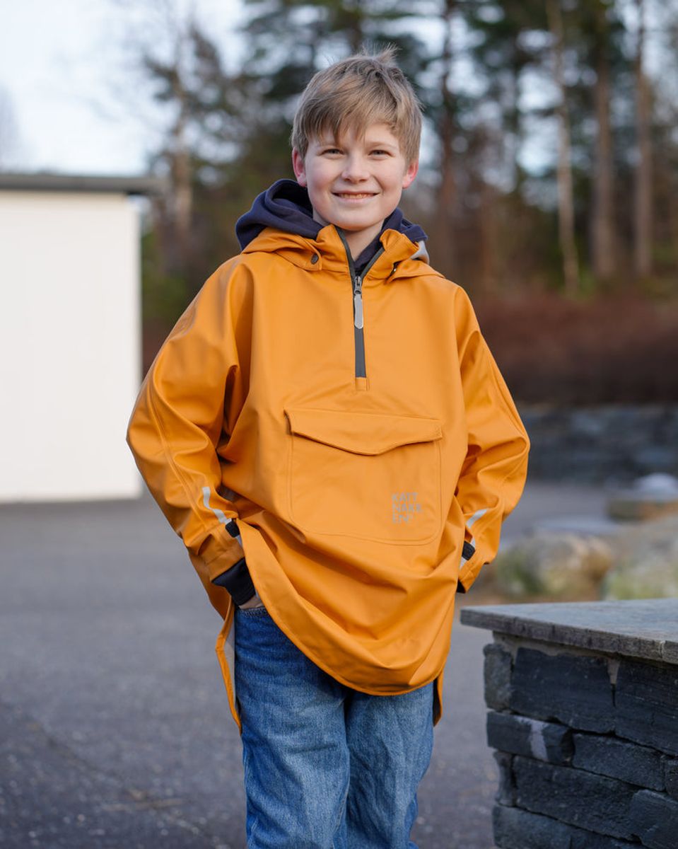Kattnakken Regnponcho Barn og Junior Honning
