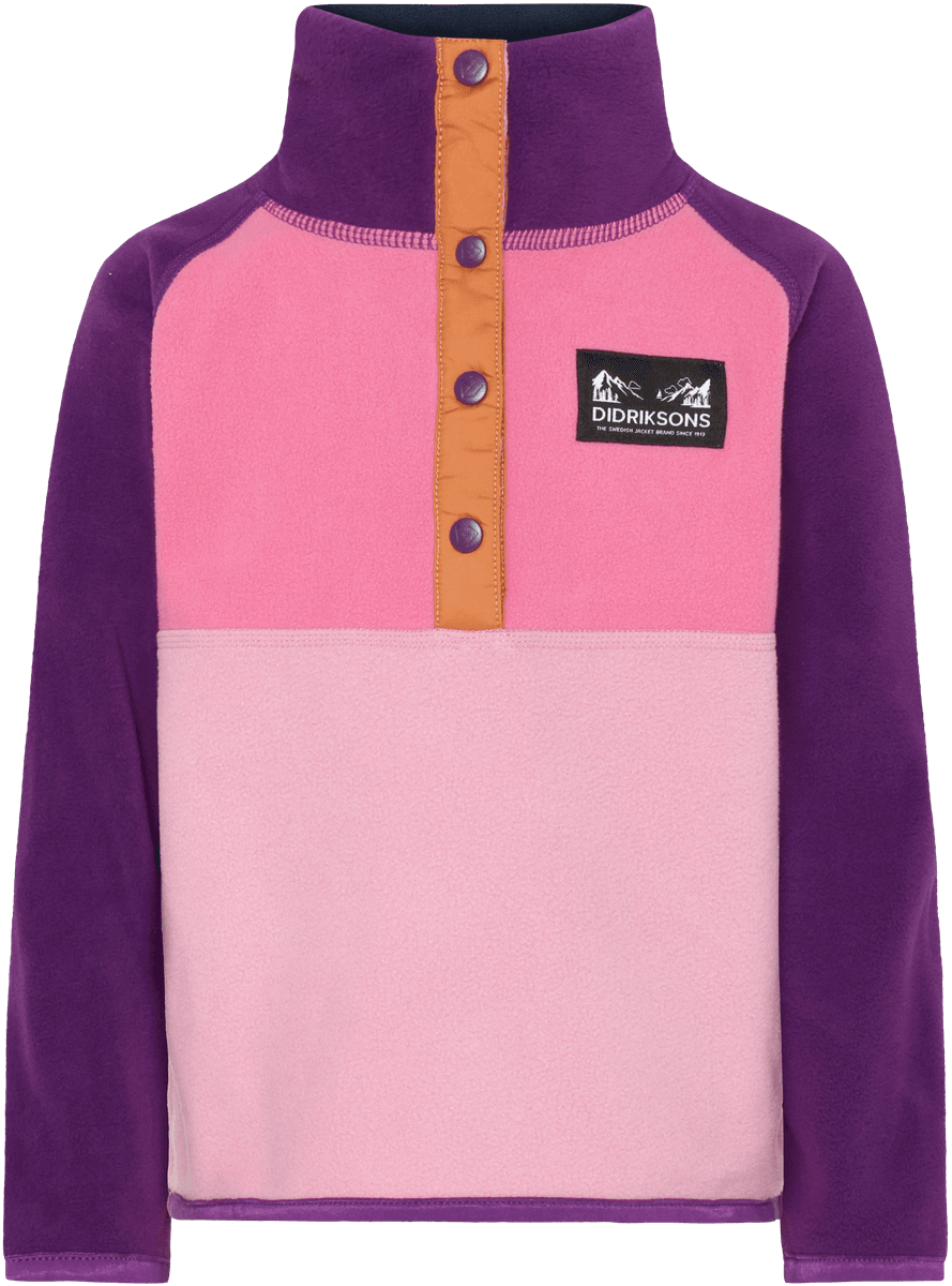 Didriksons Monte Kids Half Bu 4 Light Heather Pink