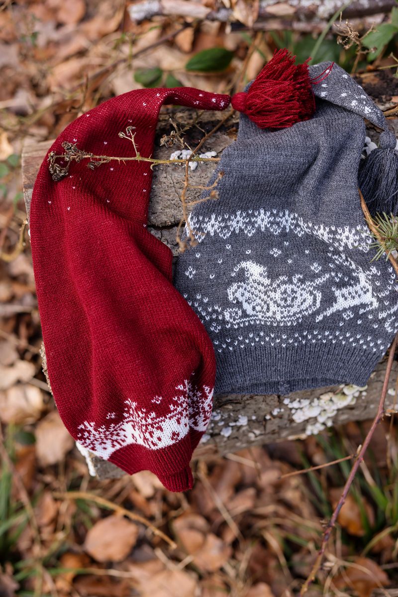Mikk-Line Julelue Jacquard Antrasitt
