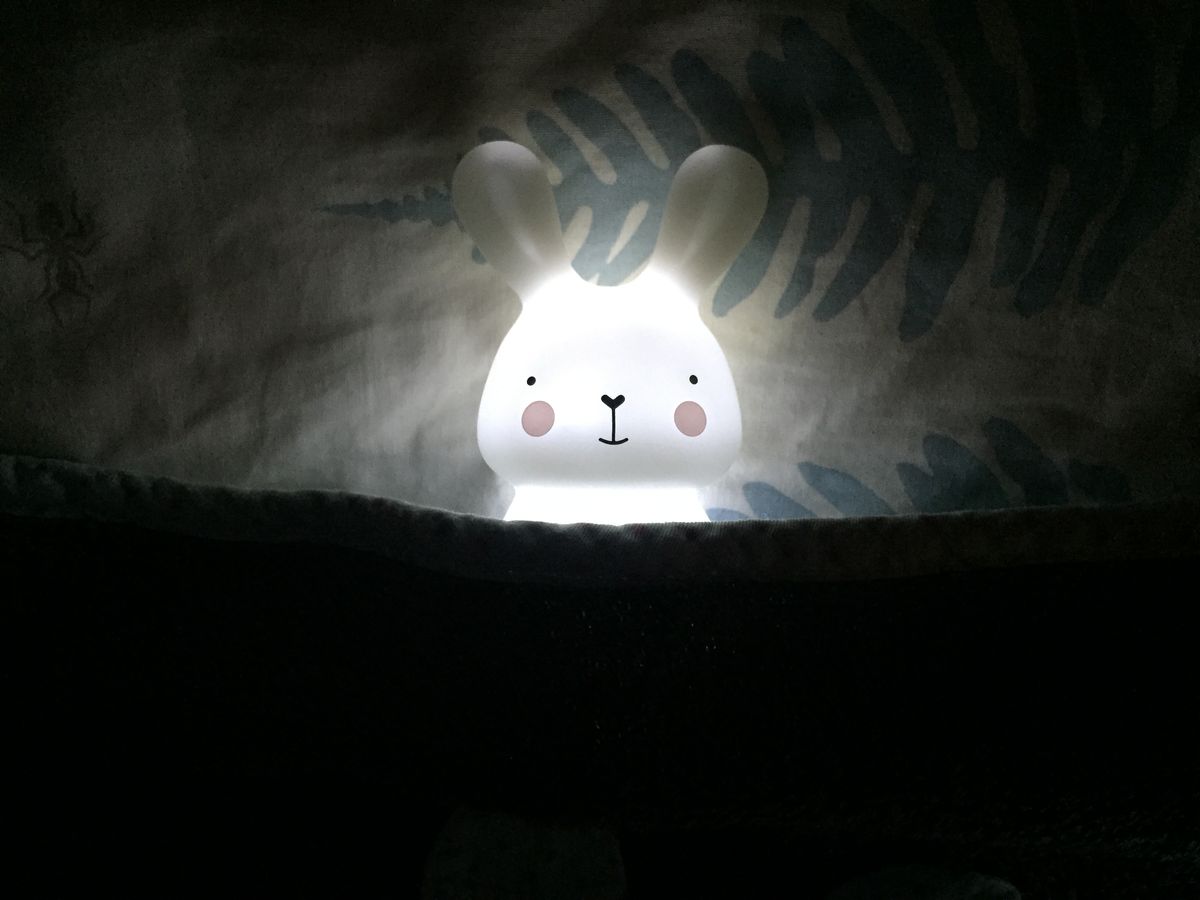 Nattlampe Solo - Kanin i hvitt