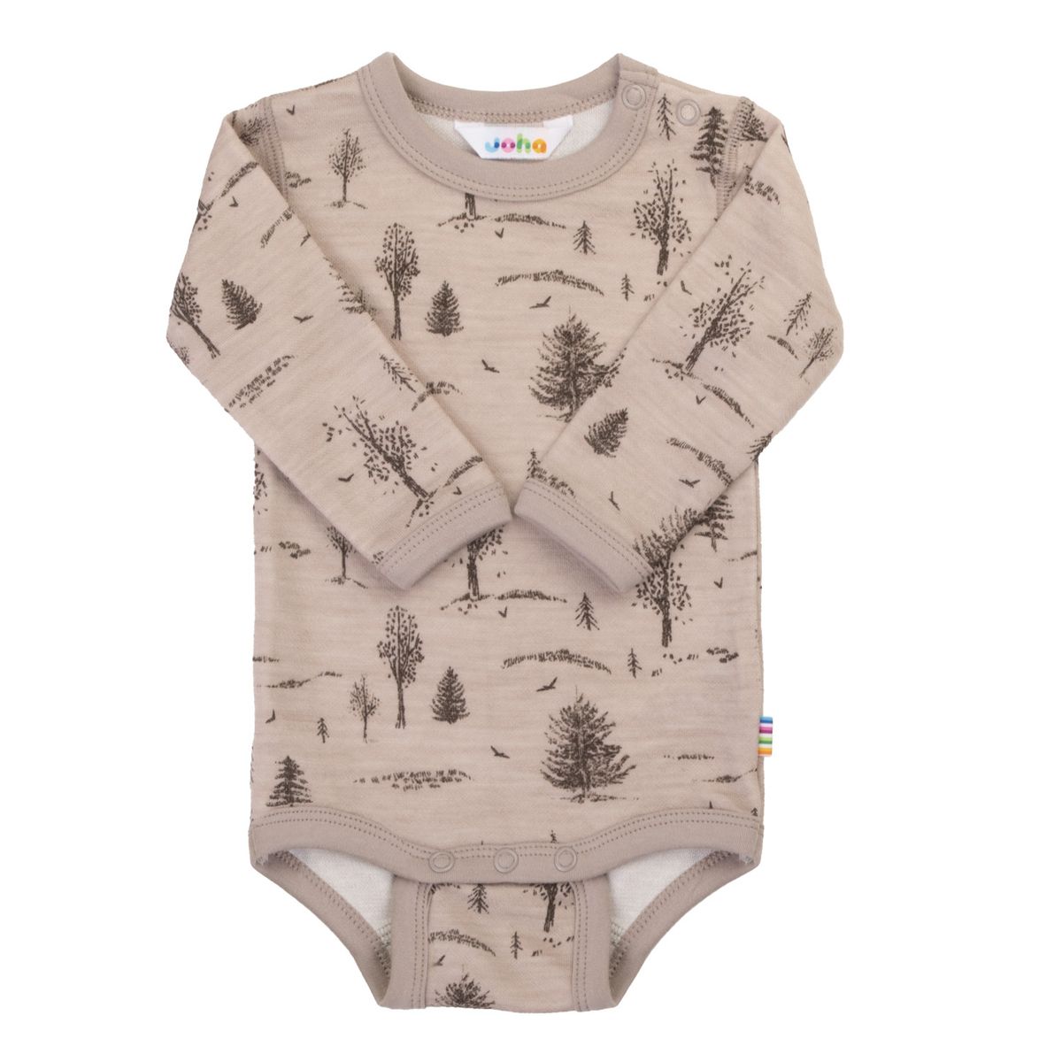 Joha Ull/Bambus Body w/long sleeves Forest Beige