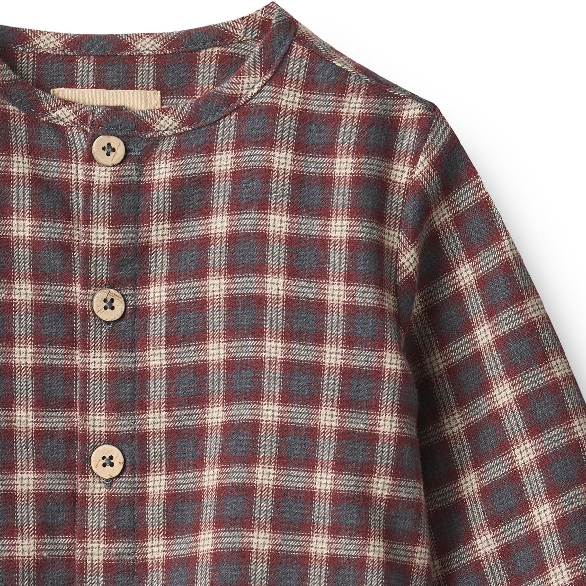 Wheat Shelby Skjorte Blue Holiday Check