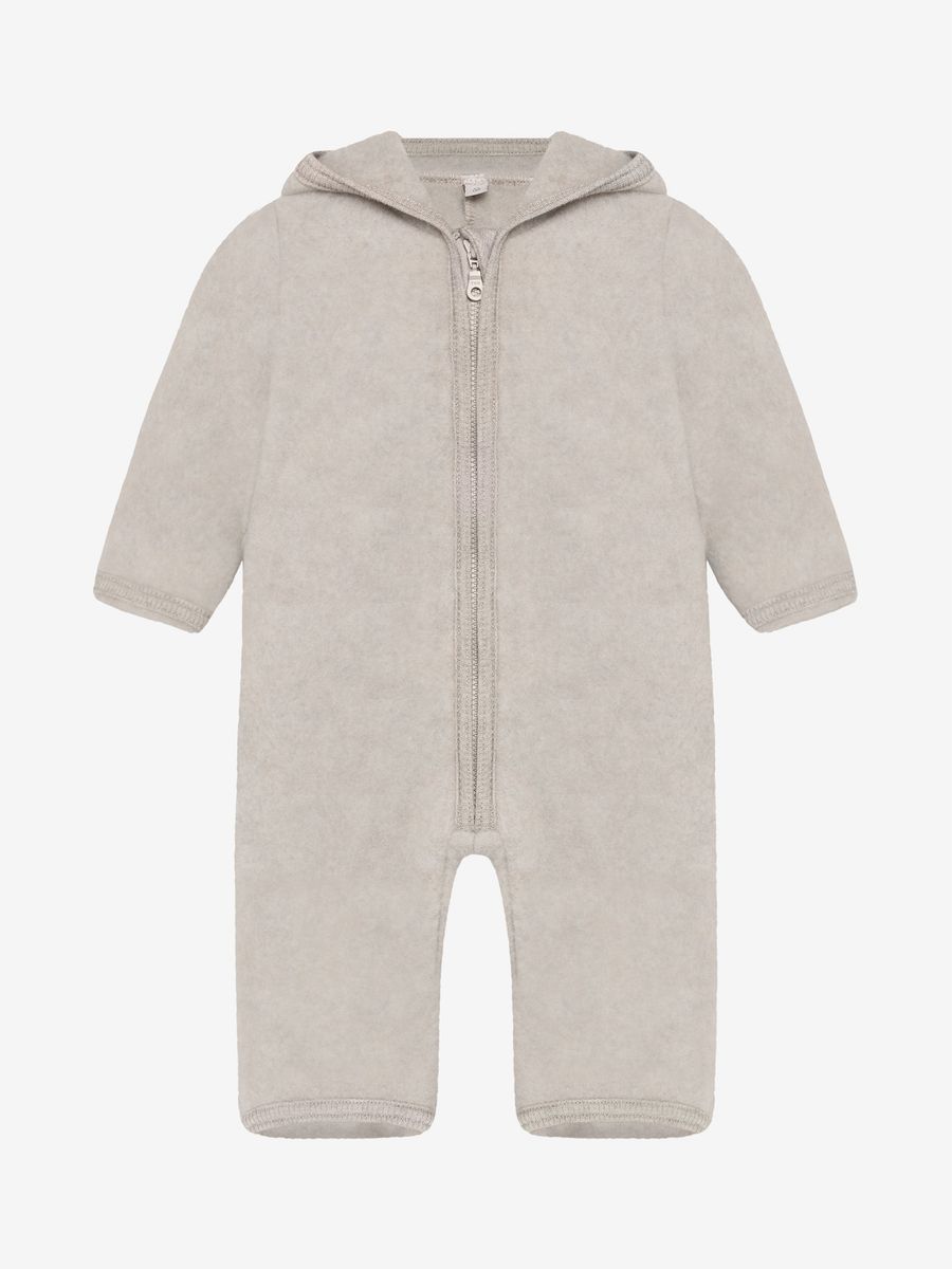 HUTTEliHUT Ullfleecedress med Ører Camel Melange