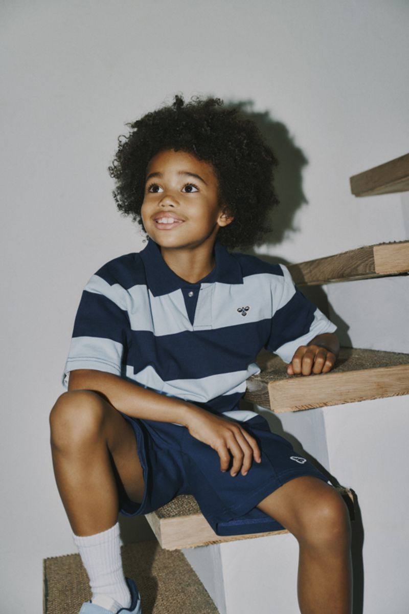 Hummel Poloskjorte Stripet Dress Blues