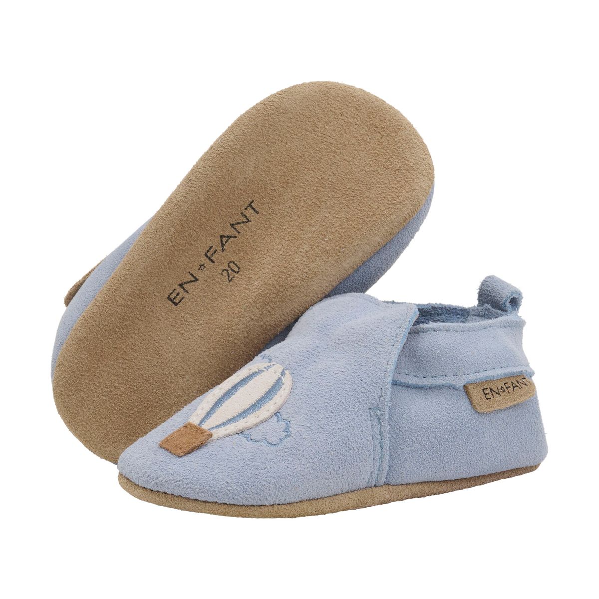 En Fant Slippers Suede Animal Arctic Ice