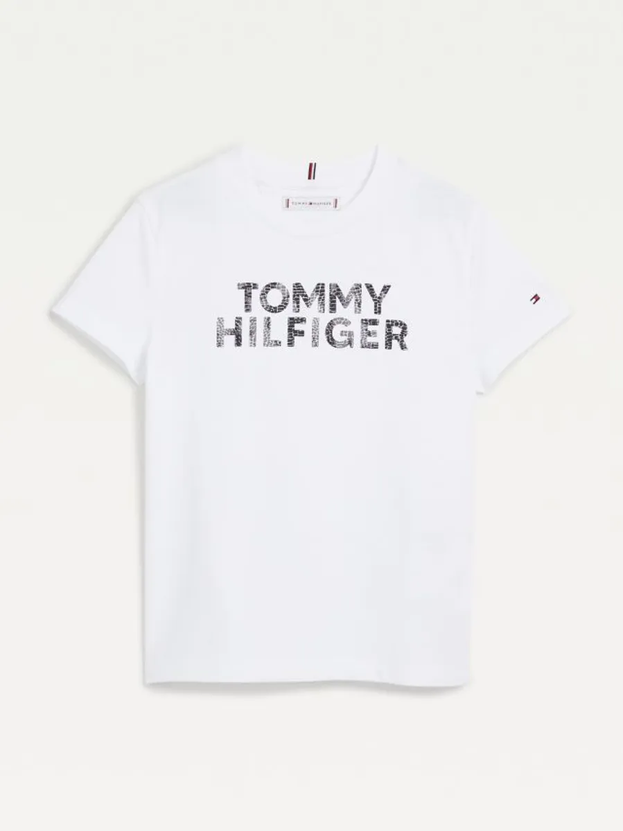 Tommy Hilfiger Reptile Print Tee S/S T-Shirts White