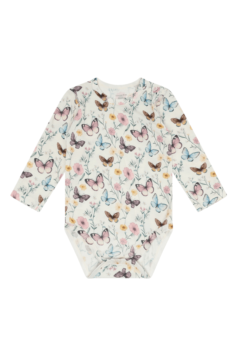 Hust And Claire Bambus Buller Body Med Sommerfugl Ivory