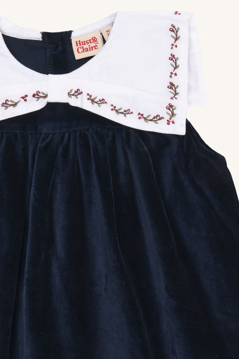 Hust and Claire Katinka Collar Kjole More Navy