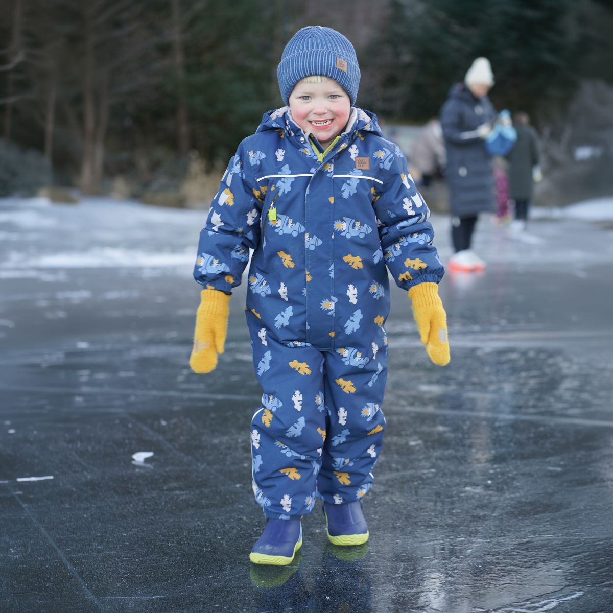 Kattnakken Snø Vinterdress Blå Horisont