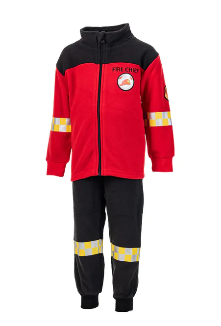 Hovedbilde Salto Brannmann Fleecesett Rød/Sort