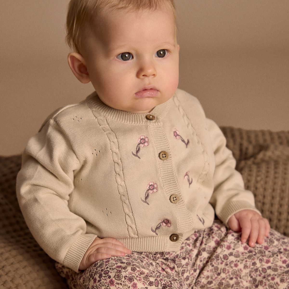 Minymo Strikket Cardigan Pink Tint