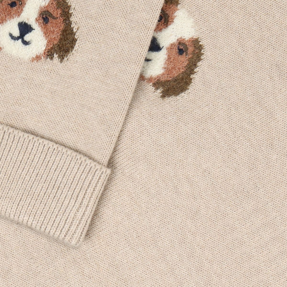 Minymo Strikket Bukse Beige Melange