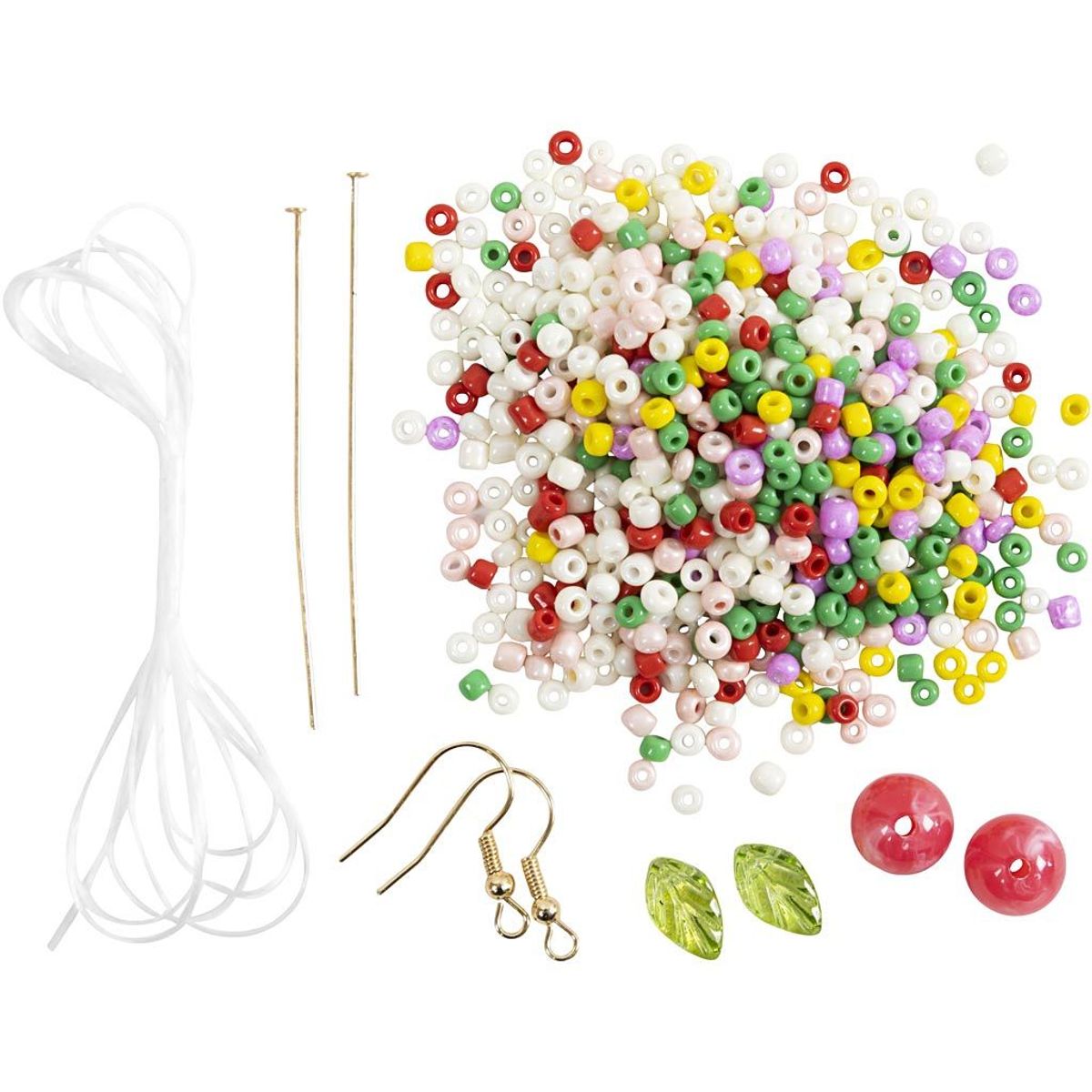 Mini DIY Kit Smykker, Elastisk armbånd og ørering