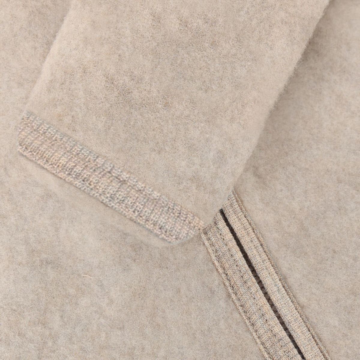 HUTTEliHUT Ullfleecedress med Ører Camel Melange