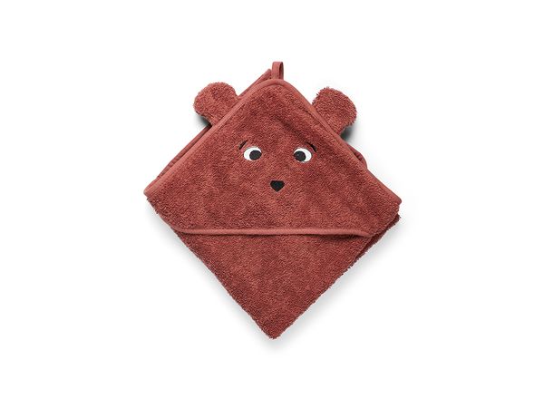 Nuuroo Aki Hooded Baby Towel Mahogany (70x70cm)