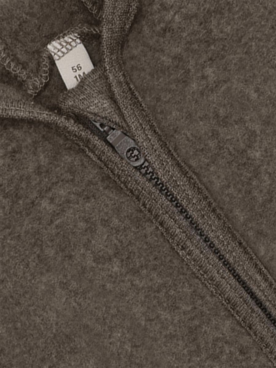 HUTTEliHUT Ullfleecedress med Ører Brown Melange