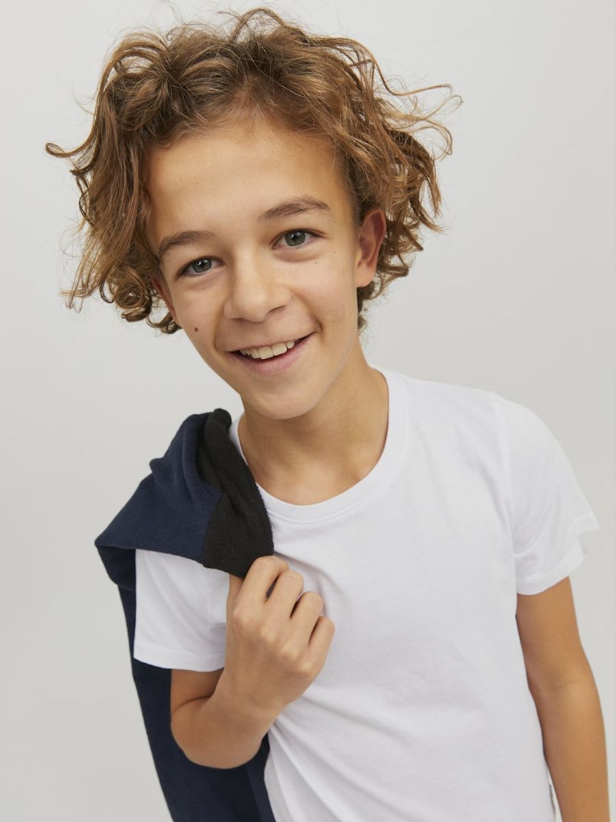 Jack & Jones Mini Organic Basic T-Shirt Standard Fit Hvit