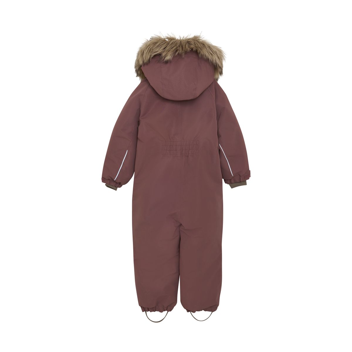 En Fant Vinterdress Med Fuskepels Rose Taupe