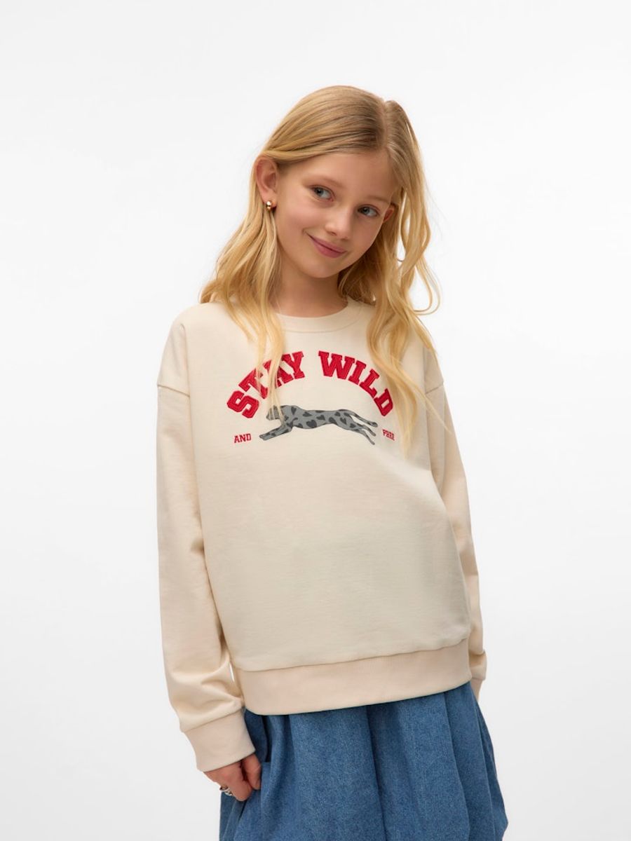 Vero Moda Girl Genser Octavia Leo Oneck Sweat