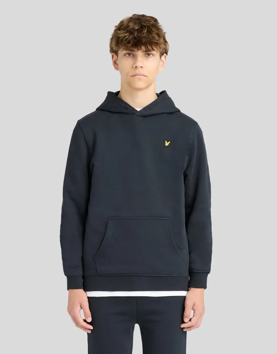 Lyle & Scott Brush Back Pullover Hoodie Dark Navy