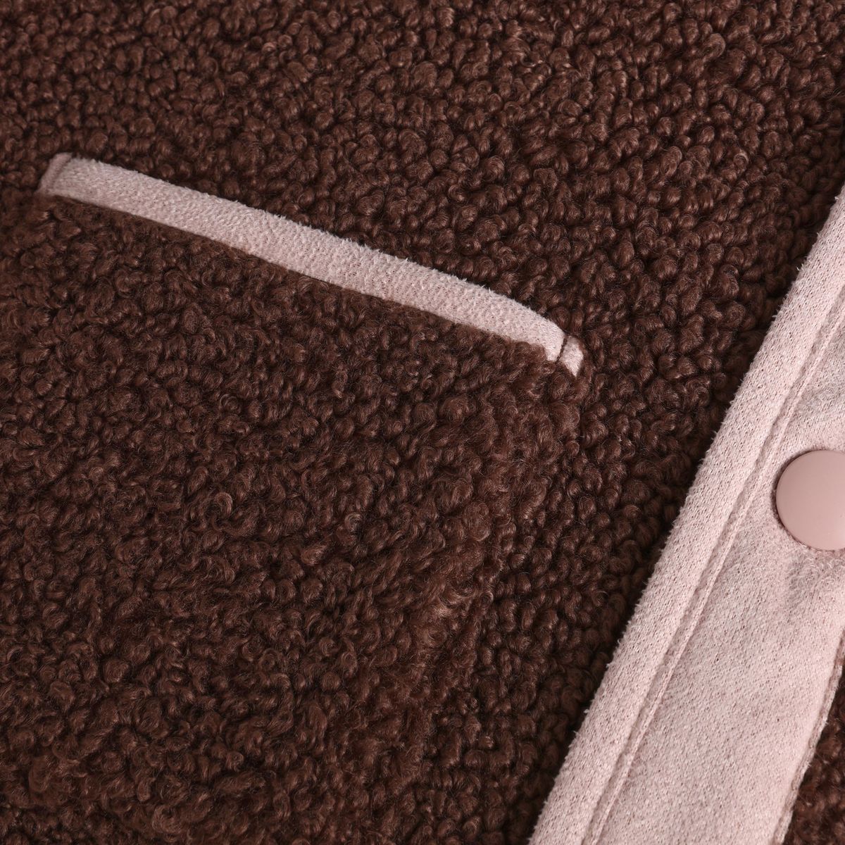 En Fant Teddyvest Chestnut/Rosa