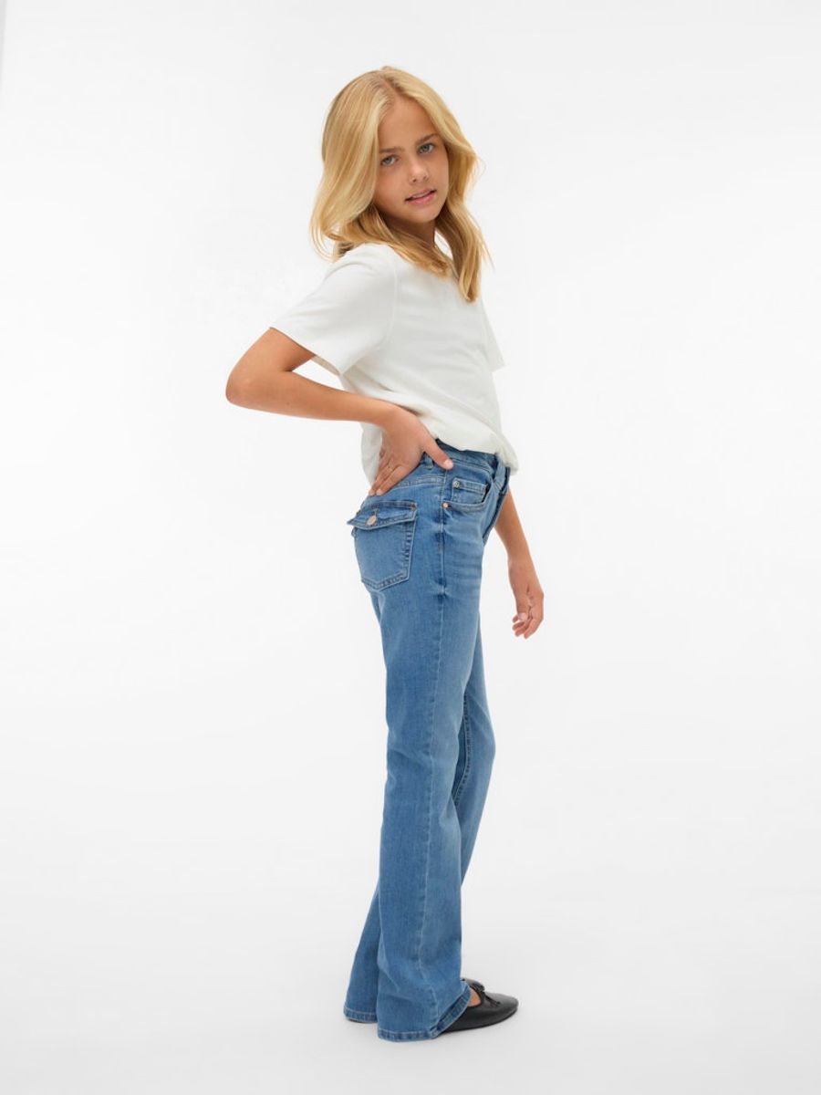 Vero Moda Girl Flash Mr Flared Pocket Jeans