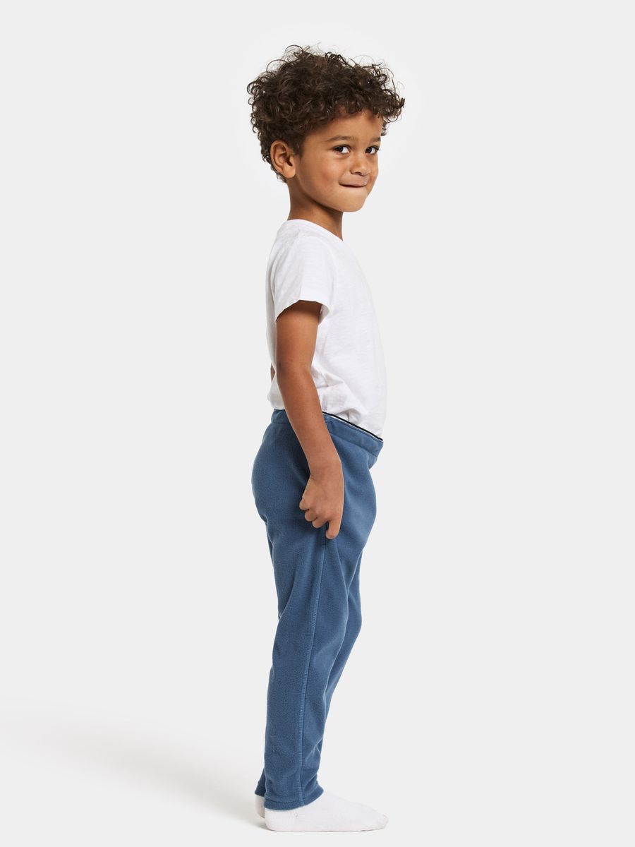 Didriksons Monte Kids Fleece Bukse Galaxy Blue