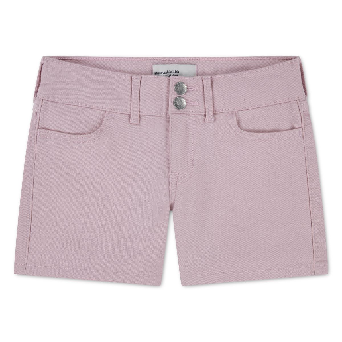 Abercrombie Lr Midi Color Twill Shorts Chalk Pink